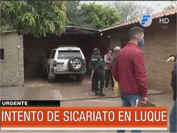 Intento de sicariato deja dos heridos en Luque