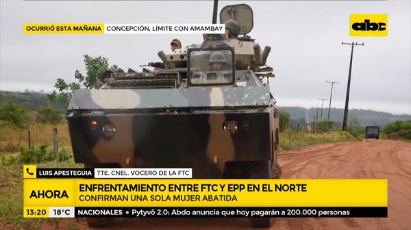 Vocero de la FTC confirma que abatida es del primer anillo del EPP - ABC Noticias - ABC Color