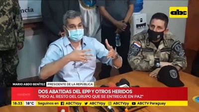 Yby Yaú: Abdo Benítez anuncia que operativo sigue en curso y pide a miembros del EPP que se entreguen - Noticiero Cardinal - ABC Color