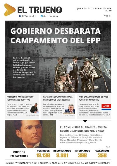E-paper 03 de Septiembre 2020 - El Trueno