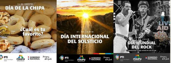 Como no cuentan con proyectos, en PTI-Py promocionan día del gato, del rock y la chipa