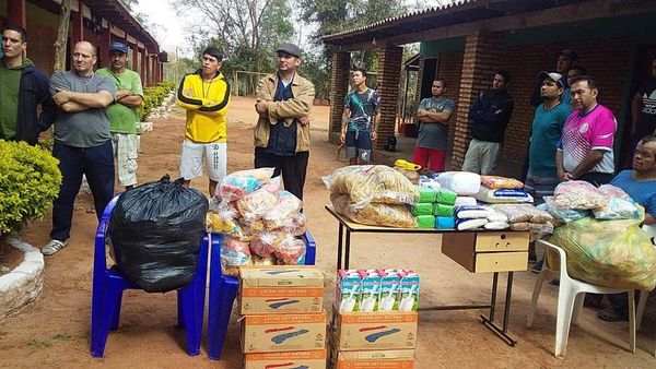 Entregan víveres a Centro de Rehabilitación en Santa Rosa del Mbutuy - Noticiero Paraguay