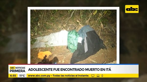 Encuentran muerto a adolescente desaparecido en Itá - ABC Noticias - ABC Color