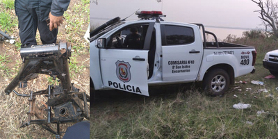 HALLAN CHASIS DE MOTOCICLETAS EN ZONA BOSCOSA DE ENCARNACIÓN.
