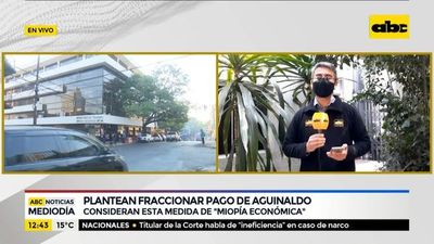Consideran que fraccionamiento de aguinaldo es “miopía económica” - ABC Noticias - ABC Color