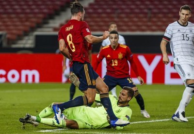 Alemania y España empatan, Ucrania vence a Suiza en la Liga de Naciones