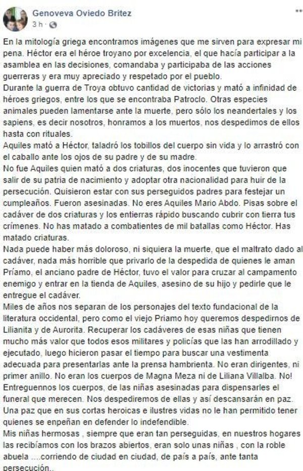 Hermana del líder drativo e EPP pide que devuelvan los cuerpos de las abatidas | Noticias Paraguay