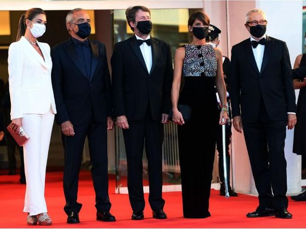 Alfombra roja en Venecia, en medio de la pandemia