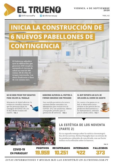 E-paper 04 de Septiembre 2020 - El Trueno