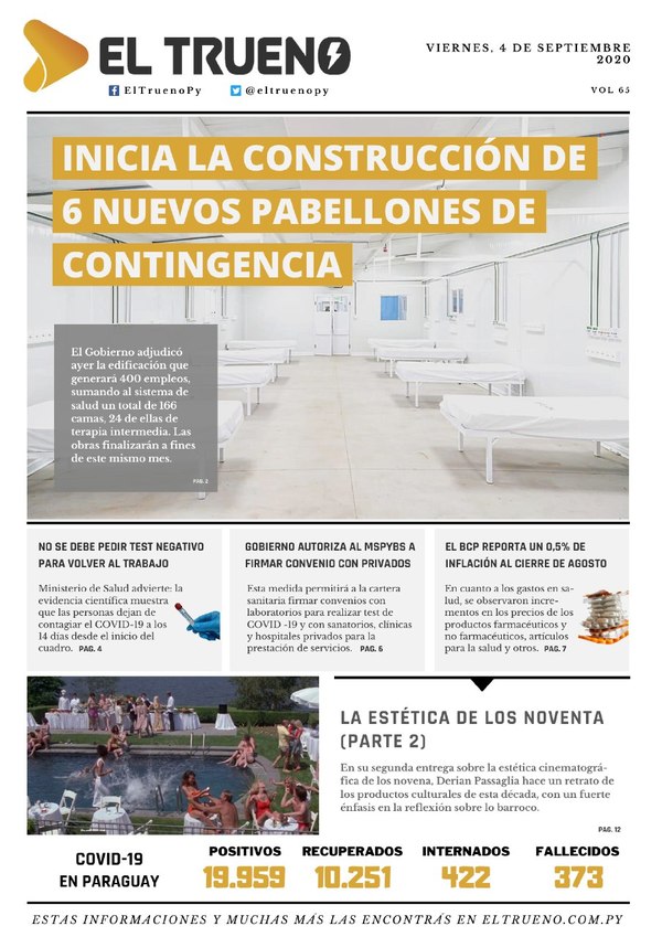 E-paper 04 de Septiembre 2020 - El Trueno