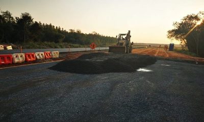 Obras de duplicación suman 40 km de pavimentación nueva en ruta 2