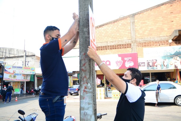 Señalizan calles de sentido único en el Mercado de Abasto - Noticde.com