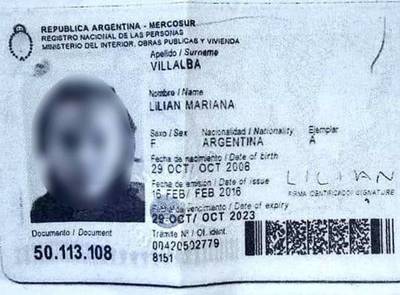 Familia presenta documentos de abatidas: eran argentinas y tenían solo 11 años