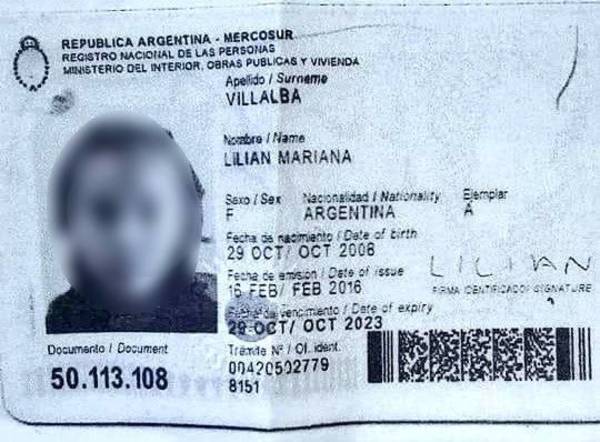 Familia presenta documentos de abatidas: eran argentinas y tenían solo 11 años