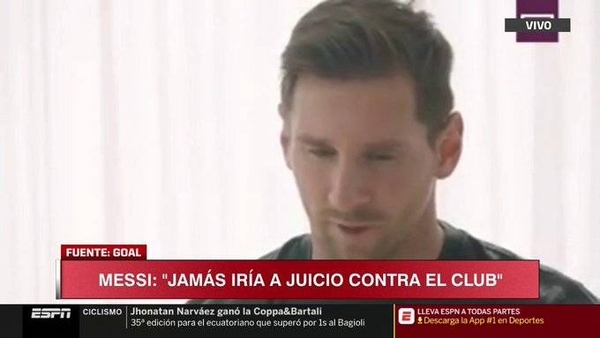 HOY / Messi seguirá en el Barcelona porque no quiere ir a juicio