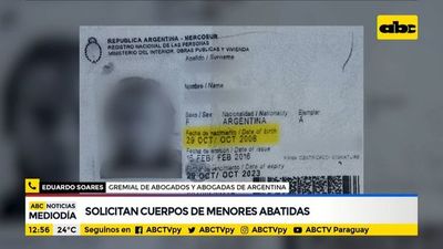 Documentos argentinos de niñas abatidas son reales, afirma abogado - ABC Noticias - ABC Color