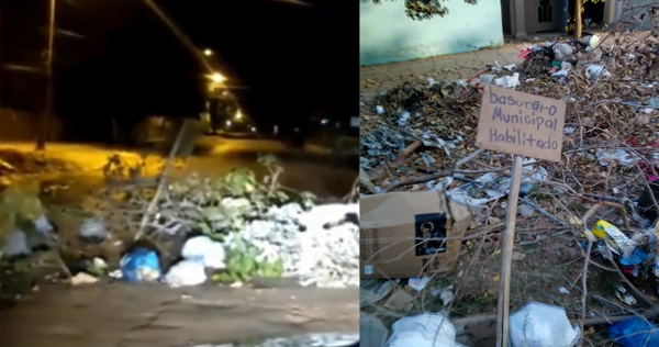 Coronel Oviedo: Inadaptados arrojaron basura frente al cementerio - Noticiero Paraguay