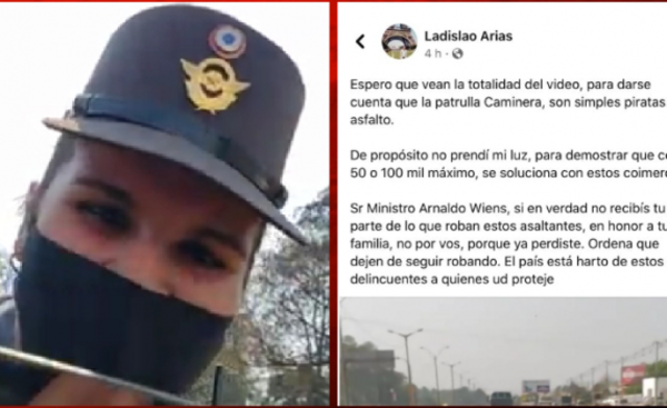 Inspectora de la Caminera y conductor serán investigados por "coimear"