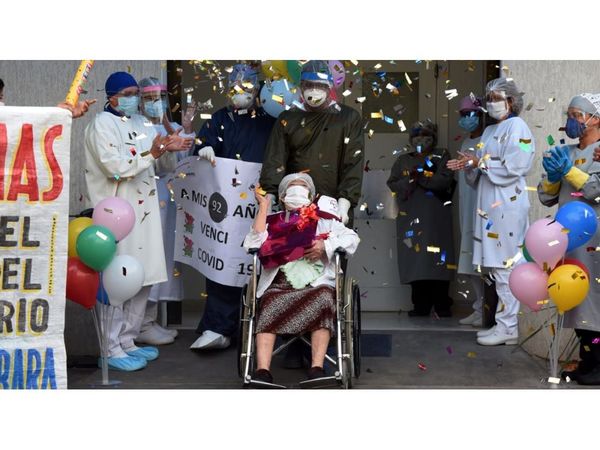 Con 92 años, ganó la batalla al coronavirus