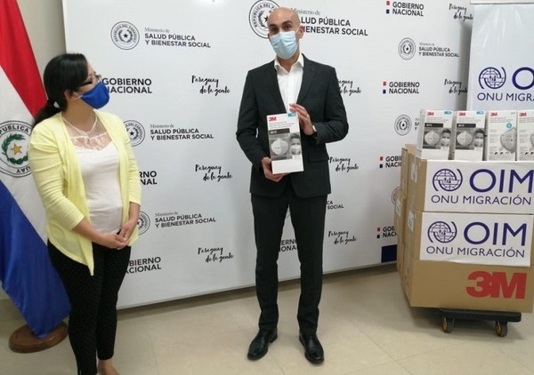 Organización Internacional para Migraciones donó 3.000 tapabocas N95 a Salud Pública - ADN Paraguayo