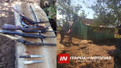 ALLANAN VIVIENDAS E INCAUTAN EVIDENCIAS SOBRE ABIGEATOS EN ITAPÚA