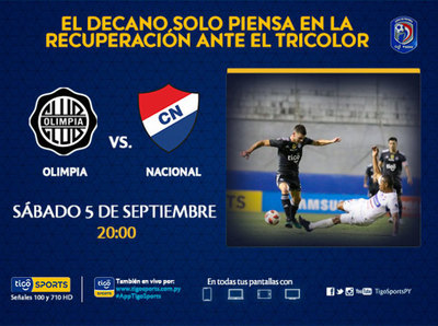 Olimpia quiere la recuperación ante Nacional