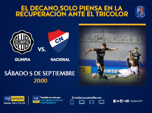 Olimpia quiere la recuperación ante Nacional