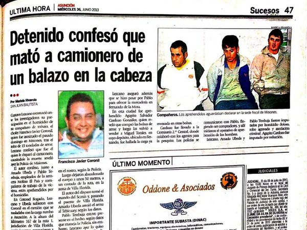 La Corte anula condena de 25 años porque prueba era confesión en TV