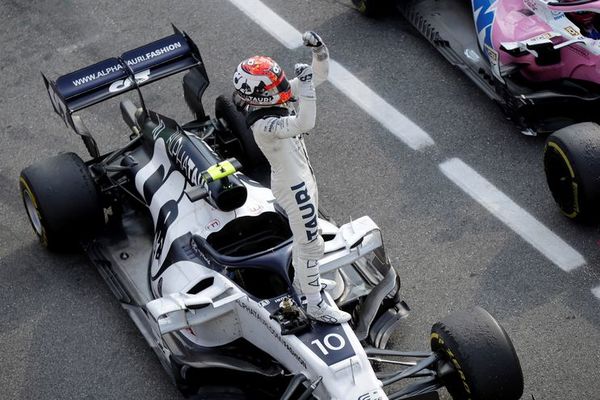 Atípico podio de Fórmula 1 en Italia, con Pierre Gasly en el primer lugar