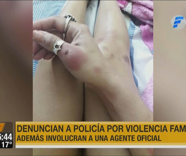 Denuncian a policía por violencia familiar