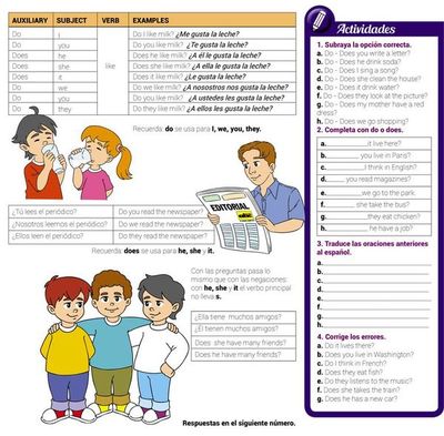 Present simple Interrogative form - Escolar - ABC Color