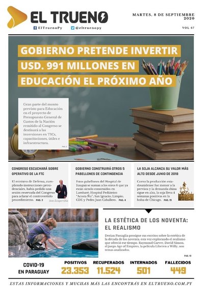 E-paper 08 de Septiembre 2020 - El Trueno