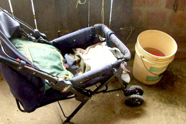 Niño muere ahogado en un balde de agua