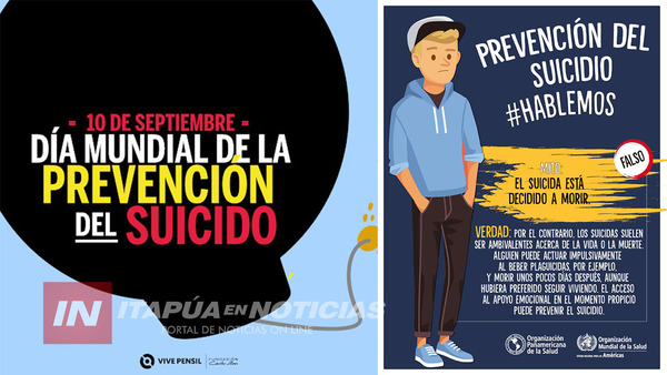 SEPTIEMBRE AMARILLO: BUSCAN SALVAR VIDAS MEDIANTE TRABAJO DE PREVENCIÓN EN ITAPÚA.