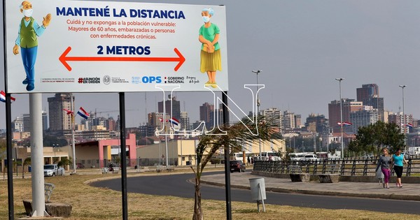 La Nación / Proponen pintar círculos blancos en la Costanera para cumplir distanciamiento social