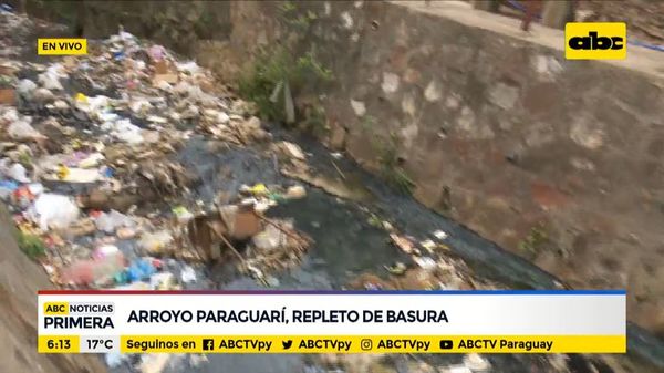 Arroyo Paraguarí, repleto de basura - ABC Noticias - ABC Color