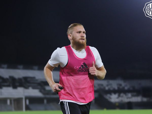 La primera práctica de Isidro Pitta en Olimpia