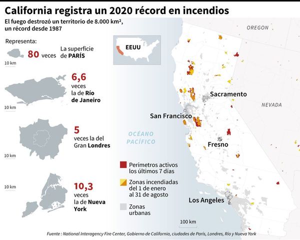 Incendios récord en estado de California - Mundo - ABC Color
