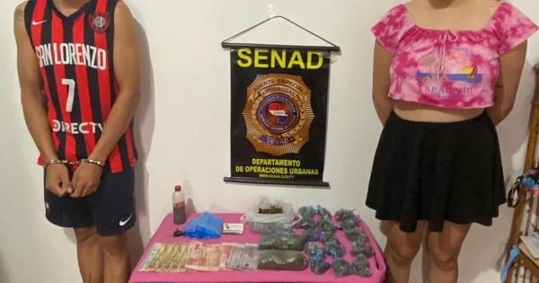 SENAD detiene a pareja que ofrecía drogas a través de redes sociales