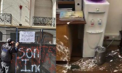 Manifestantes atacaron embajada paraguaya en Argentina