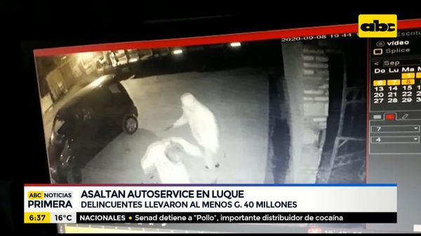 Asaltan autoservice en Luque y se llevan G. 40 millones - ABC Noticias - ABC Color