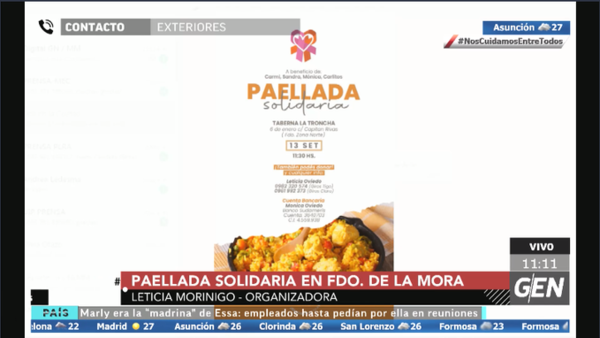 HOY / Leticia Morínigo, organizadora de una paella solidaria
