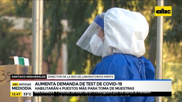 Habilitarán 4 puestos más para toma de muestras de COVID - ABC Noticias - ABC Color