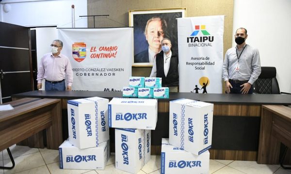 Entregan más de 18.000 mascarillas para distribuir en Alto Paraná