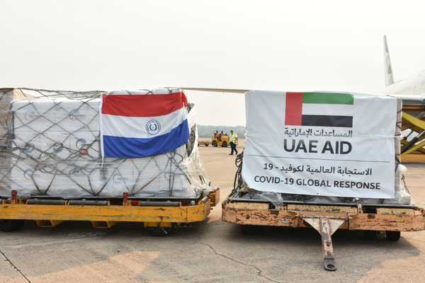 Importante cargamento de insumos médicos donados por Emiratos Árabes Unidos arribó al Paraguay - El Trueno