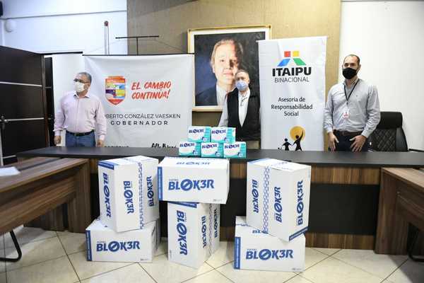 Itaipu entregó 18.250 mascarillas quirúrgicas a la Gobernación de Alto Paraná - Noticde.com