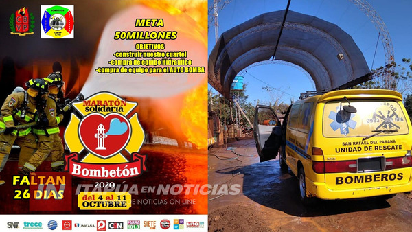 BOMBEROS DE SAN RAFAEL DEL PARANÁ SUEÑAN CON LOCAL PROPIO Y MEJORES EQUIPOS