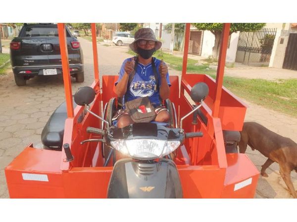 Triciclo motorizado para un trabajador