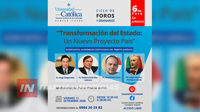 UCI FINALIZA CICLO DE FOROS «TRANSFORMACIÓN DEL ESTADO»