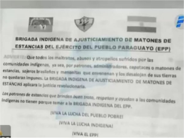 Una célula del EPP se atribuye el secuestro de Óscar Denis
